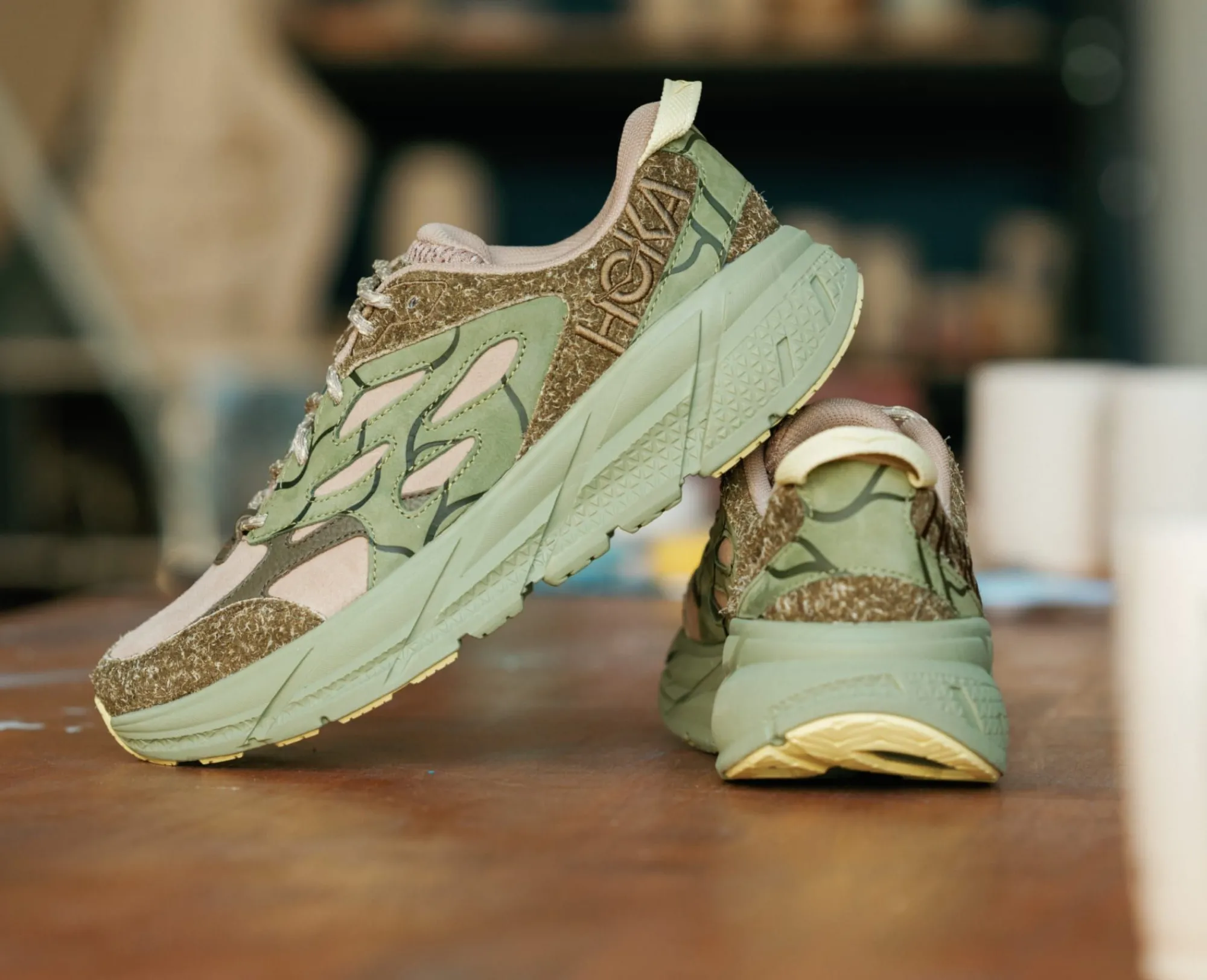 HOKA® Lifestyle^Elite Terrain System Clifton L Suede